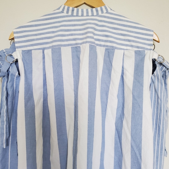 NWOT Tú Grace Striped Button Down Shirt - Picture 11 of 13